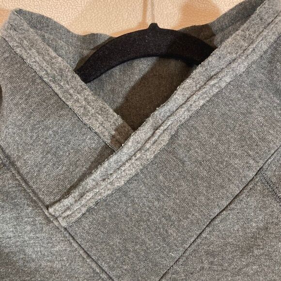 Larva Clothing Poncho Unisex Medium Grey Cotton Blend Aztec Geometric Pattern - Picture 4 of 6